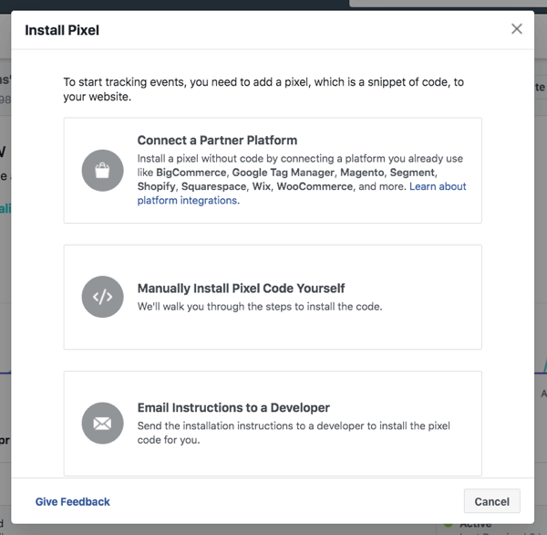 Instal piksel Facebook untuk melacak aktivitas audiens dan hasil iklan di seluruh saluran pemasaran Anda.