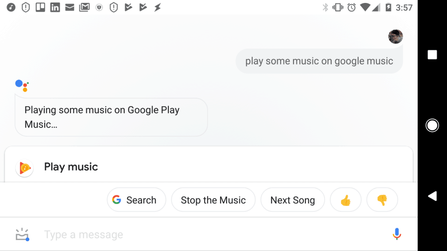 hai google memainkan musik acak
