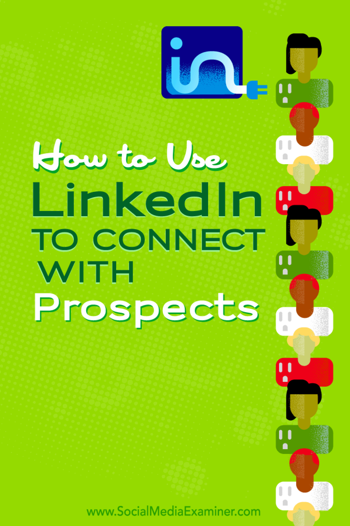 gunakan linkedin untuk terhubung dengan prospek