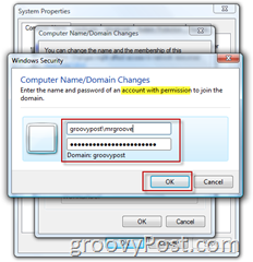Windows 7 atau Vista Bergabung dengan Domain AD Direktori Aktif