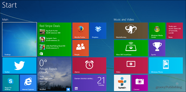 Cara Mencadangkan dan Mengatur Ulang Layar Mulai Windows 8.1