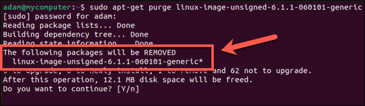 ubuntu menghapus kernel
