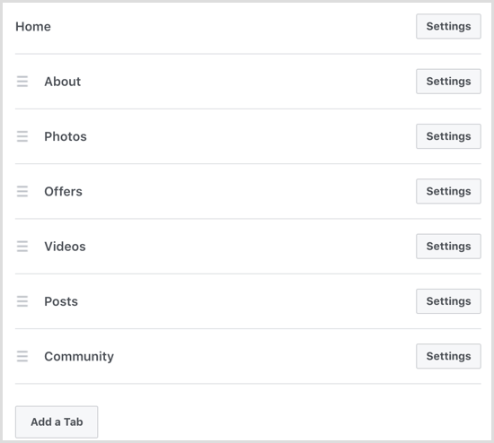 Facebook menambahkan tab Grup