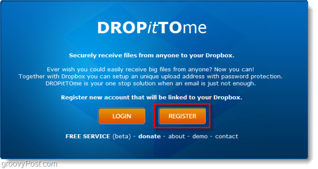 buat akun unggahan dropittome dropbox