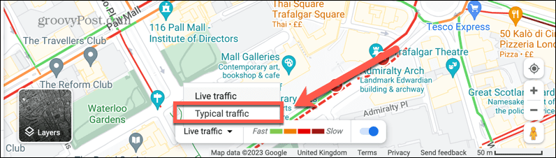 google memetakan lalu lintas tipikal