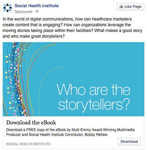 iklan facebook lembaga kesehatan sosial