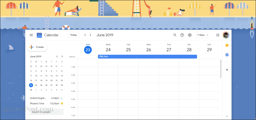 ilustrasi kalender google