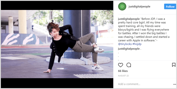 Posting Instagram menceritakan contoh cerita