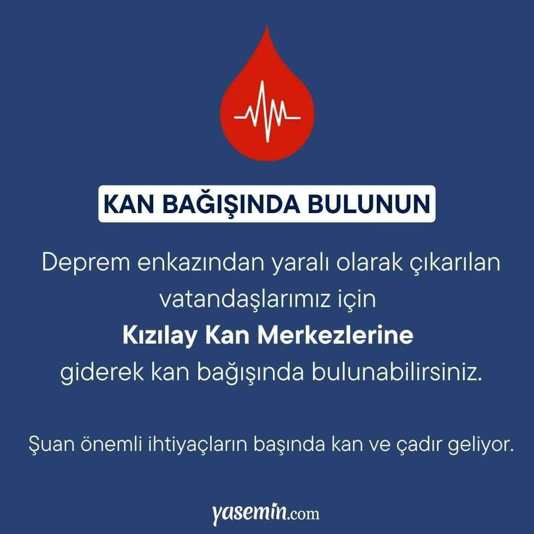 Jangan lupa untuk mendonorkan darah untuk korban gempa