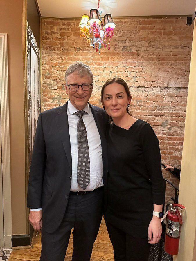 Bill Gates dan Hülya Bölükbaşı