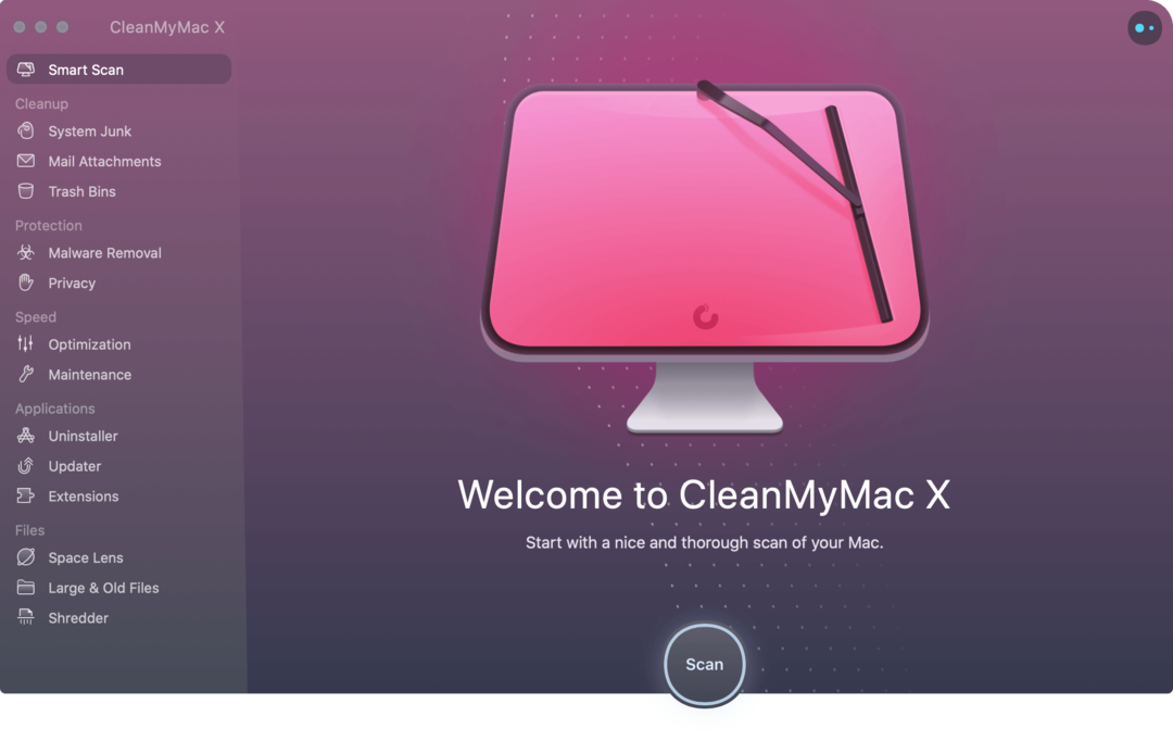 CleanMyMac X depan