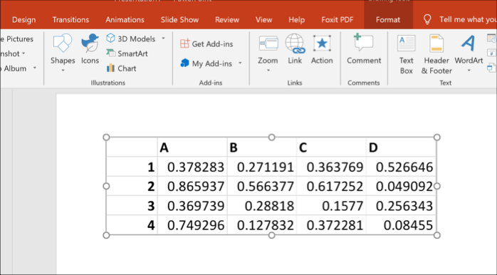 Data Excel sebagai objek di PowerPoint