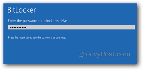 Masukkan BitLocker Password