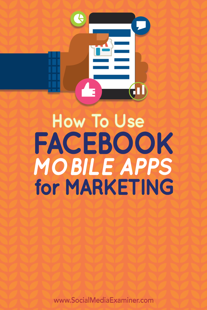 cara menggunakan aplikasi seluler facebook untuk pemasaran