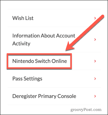 Nintendo Beralih Pengaturan Situs Web Online