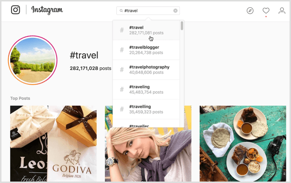 Untuk pencarian hashtag Instagram tertentu, pengguna yang berbeda dapat melihat hasil konten yang berbeda.