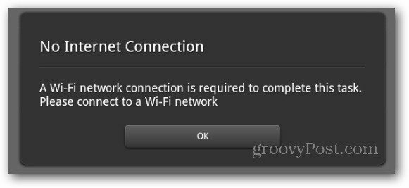 Tidak ada koneksi internet