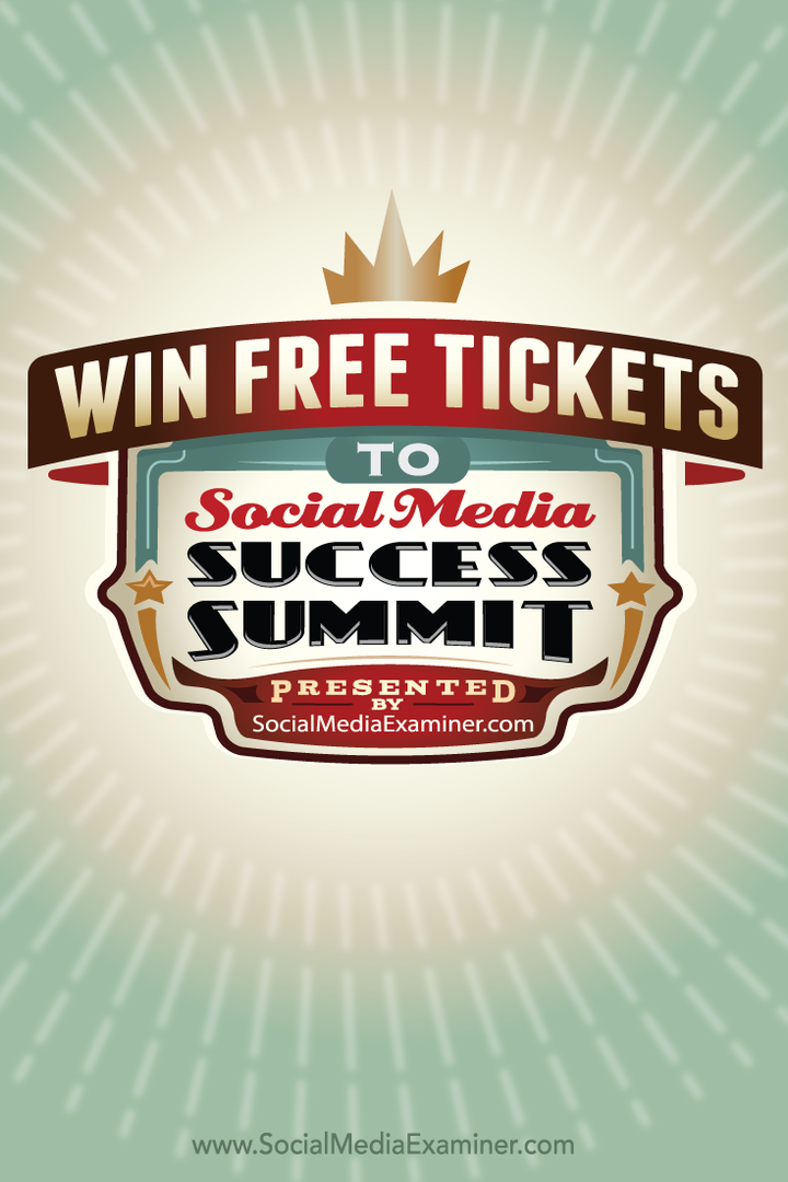 Menangkan Tiket Gratis ke Social Media Success Summit 2015: Penguji Media Sosial