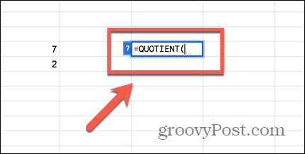 fungsi hasil bagi google sheet