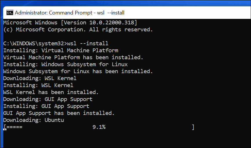 Instalasi WSL dan Ubuntu