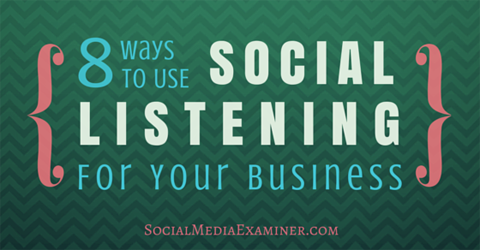 8 cara untuk menggunakan mendengarkan sosial