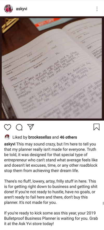 Cara menulis caption Instagram yang menarik, langkah 4, bagi caption yang lebih panjang menjadi contoh paragraf oleh askyvi