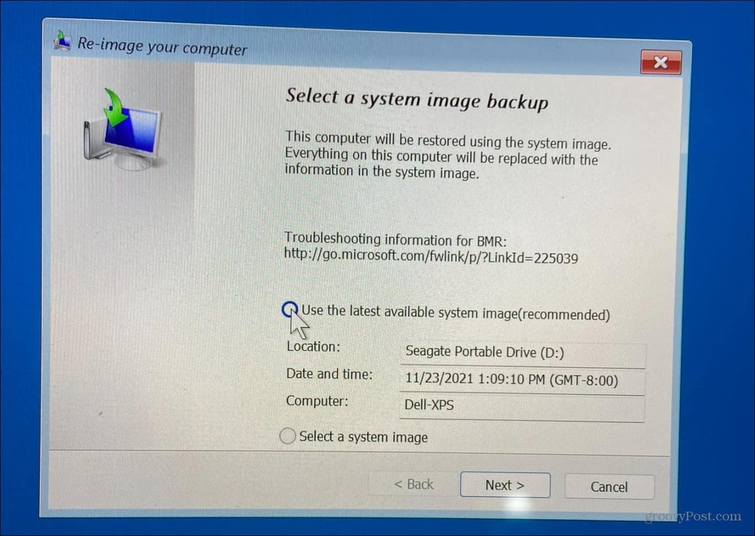Cara Memulihkan Windows 11 Menggunakan Pencadangan Gambar Sistem