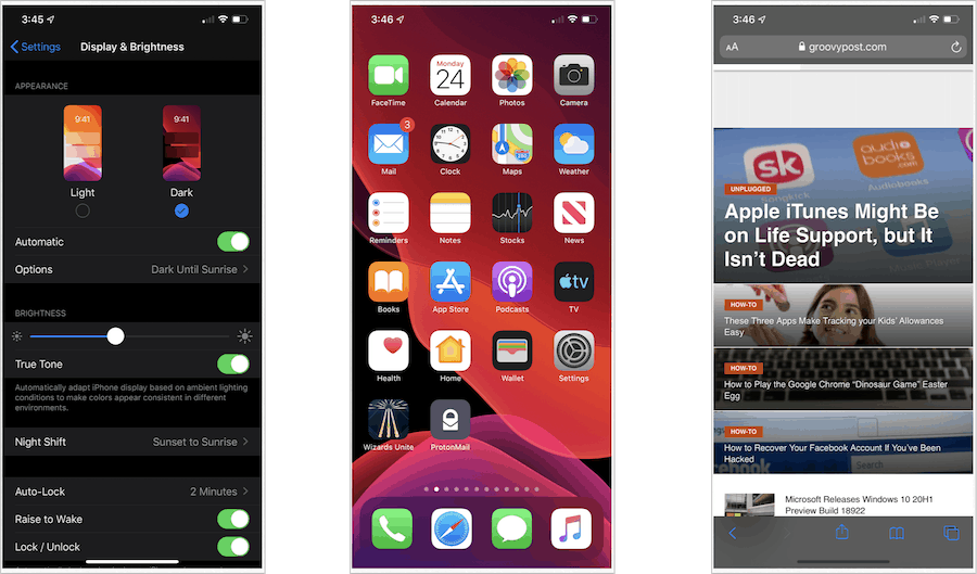 iOS 13 Mode Gelap