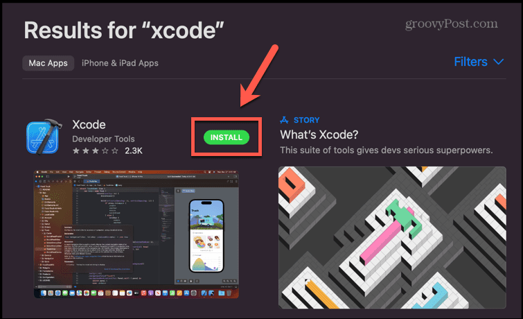 toko aplikasi instal xcode