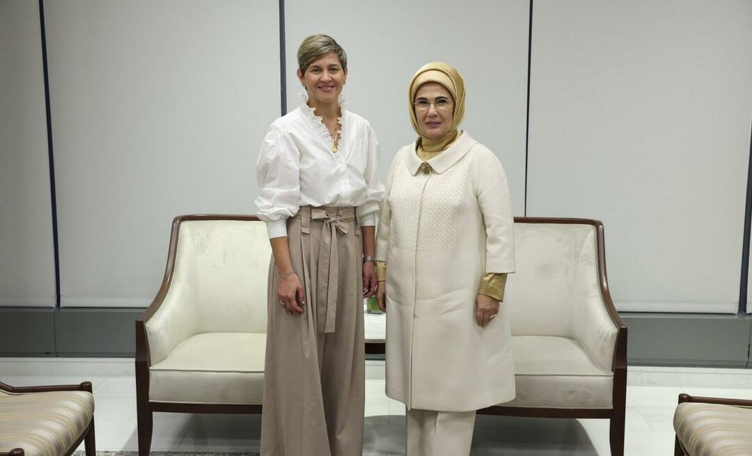 Ibu Negara Erdoğan bertemu dengan istri Presiden Kolombia!