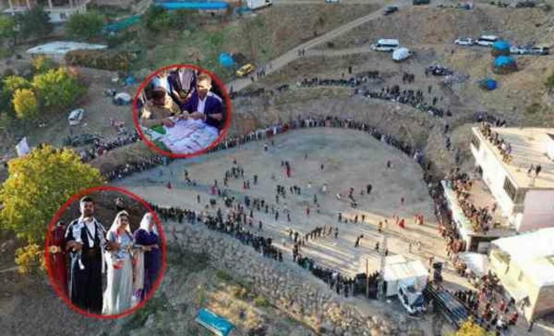 Momen bersejarah di Şırnak! Kilo emas dikenakan pada pernikahan 5 ribu orang