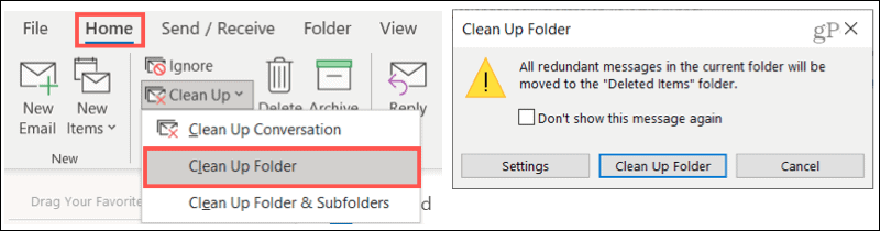 Bersihkan Folder