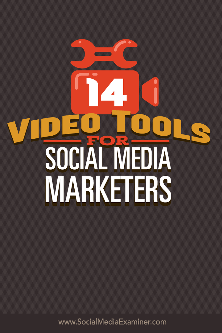 14 alat video untuk media sosial