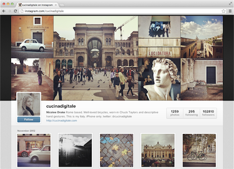 instagram di web