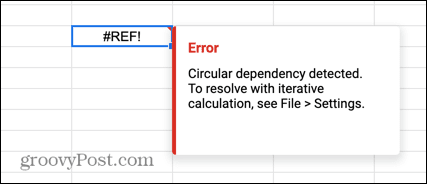 referensi melingkar google sheets