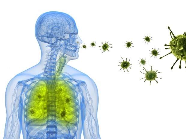 virus korona mengendap di hidung melalui paru-paru