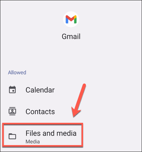 file gmail android dan pengaturan media