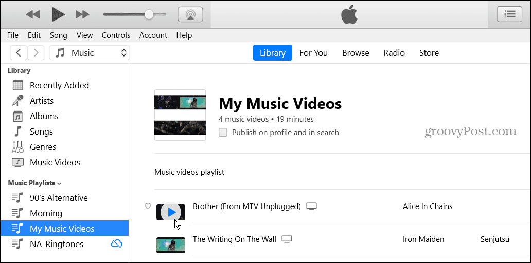 Cara Membuat Daftar Putar Video di Apple Music