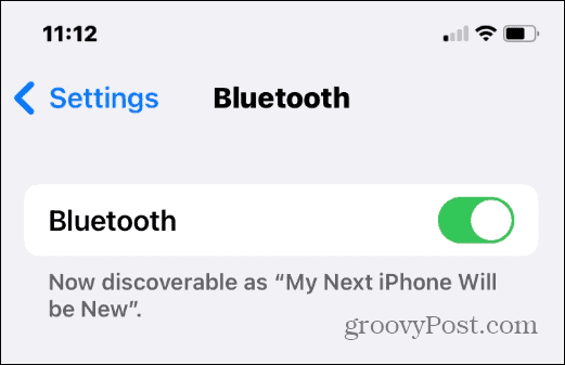 ubah nama bluetooth di iPhone