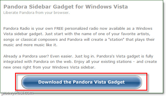 unduh pandora gadget windows 7