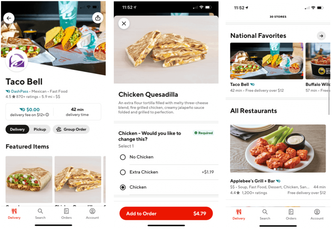 DoorDash Aplikasi Pengiriman Makanan Terbaik