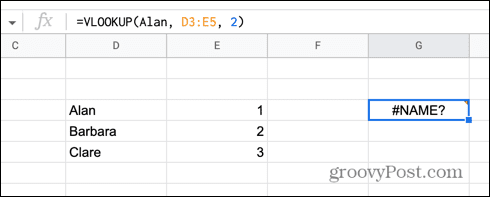 google sheets tanpa tanda kutip