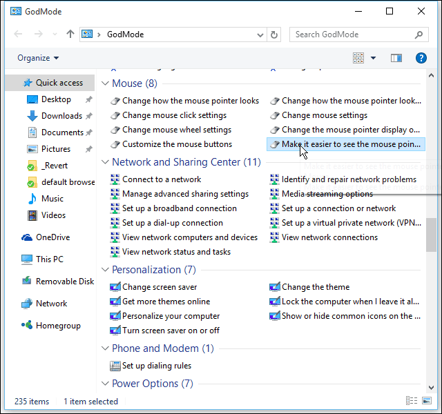 Cara Mengaktifkan Mode Dewa Tersembunyi di Windows 10