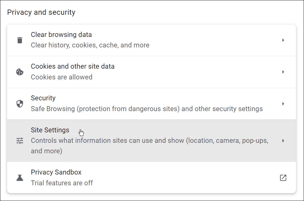 privasi dan keamanan Chrome