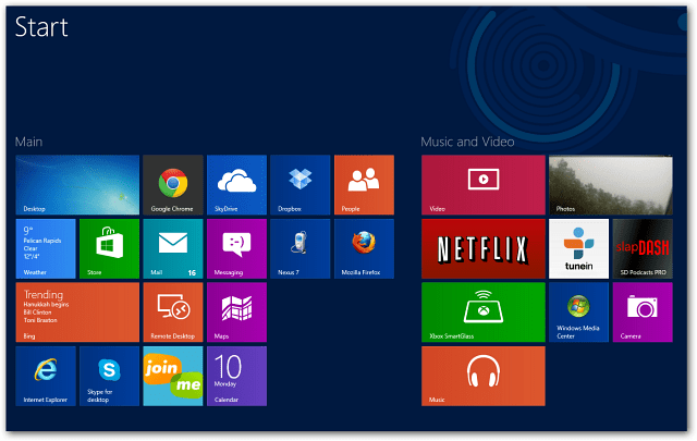 Empat Baris Aplikasi Windows 8