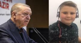 Presiden Erdoğan mendengarkan Fevzi Kaan Türker, nama fenomena dari lagu 