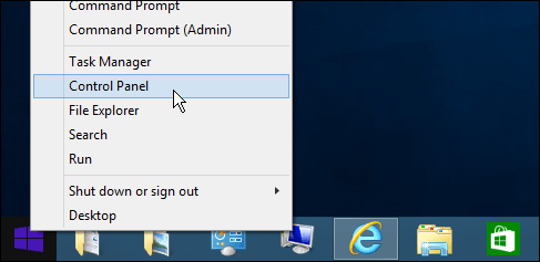 Panel Kontrol Windows 8