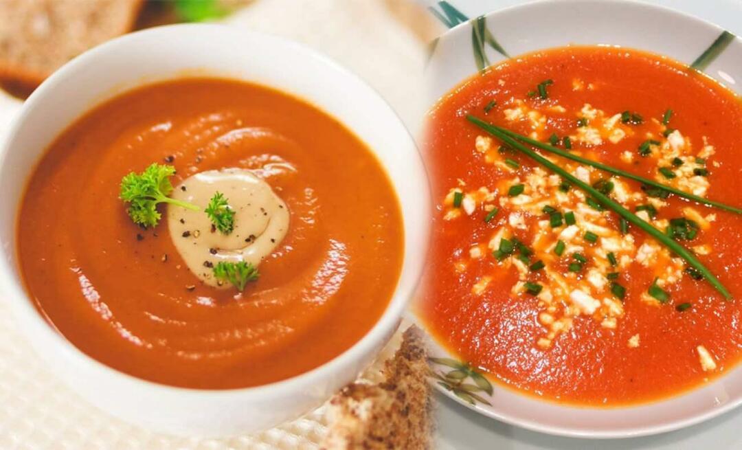 Bagaimana cara membuat sup dari cabai merah? Resep sup paprika merah termudah