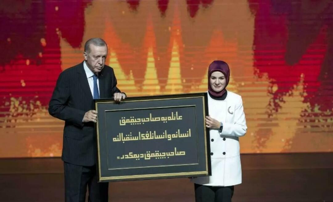 Hadiah yang berarti dari Mahinur Özdemir Göktaş untuk Erdoğan!