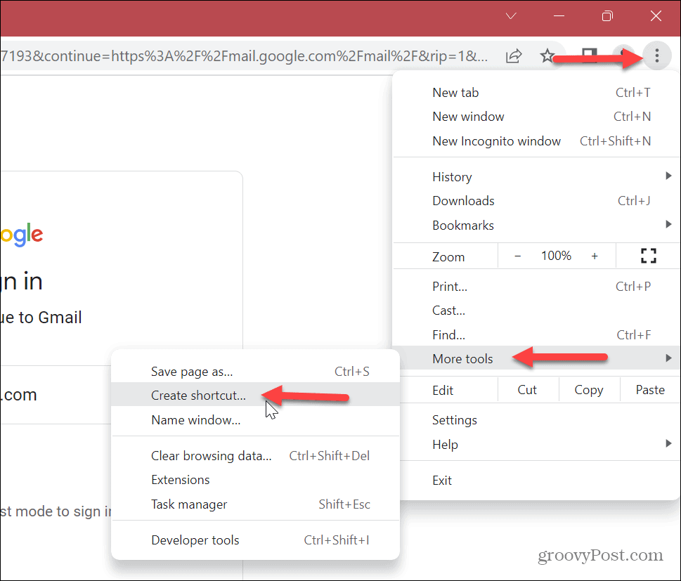 Tambahkan Gmail ke Bilah Tugas Windows 11